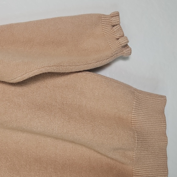 BTFBM Camel Ruffle Button Sweater S - Picture 12 of 12